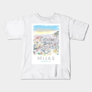 Mijas Pueblo Costa Del Sol Art Kids T-Shirt